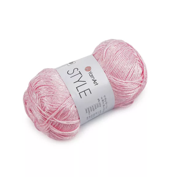 Style pamut kötőfonal viszkóz szállal 50 g - 7 (660) rózsaszín világos (5 db-os csomagolás) Style pamut kötőfonal viszkóz szállal 50 g - 7 (660) rózsaszín világos (5 db-os csomagolás)