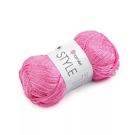 Style pamut kötőfonal viszkóz szállal 50 g - 8 (665) rózsaszín (1 db-os csomagolás) Style pamut kötőfonal viszkóz szállal 50 g - 8 (665) rózsaszín (1 db-os csomagolás)