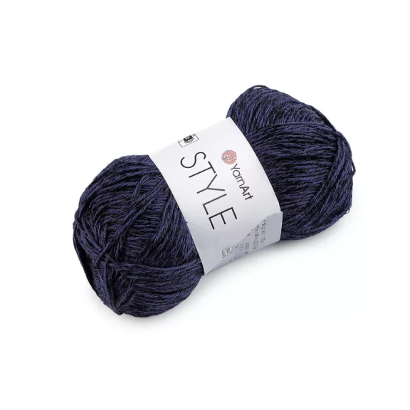 Style pamut kötőfonal viszkóz szállal 50 g - 14 (670) sötétkék (5 db-os csomagolás) Style pamut kötőfonal viszkóz szállal 50 g - 14 (670) sötétkék (5 db-os csomagolás)