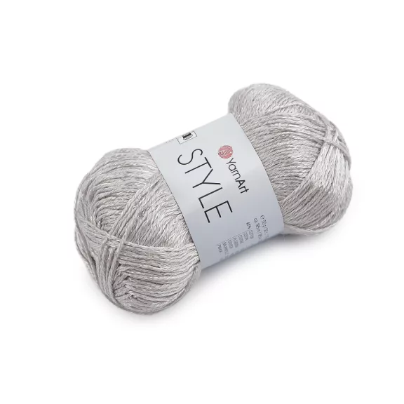 Style pamut kötőfonal viszkóz szállal 50 g - 15 (666) világosszürke (5 db-os csomagolás) Style pamut kötőfonal viszkóz szállal 50 g - 15 (666) világosszürke (5 db-os csomagolás)
