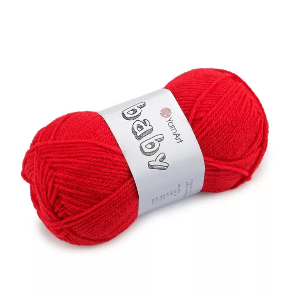 Kötő fonal Baby 50 g - 7 (156) világos piros (1 db-os csomagolás) Kötő fonal Baby 50 g - 7 (156) világos piros (1 db-os csomagolás)