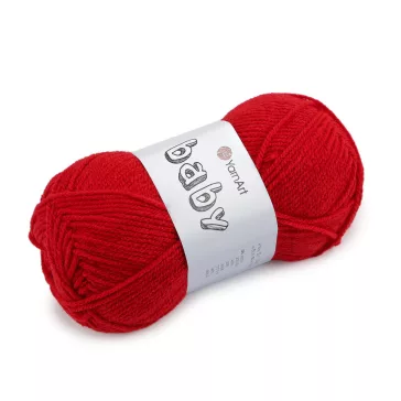 Kötő fonal Baby 50 g - 8 (576) piros (1 db-os csomagolás)