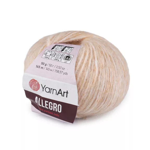 Kötő fonal Allegro 50 g - 1 (704) világos bézs (10 db-os csomagolás) Kötő fonal Allegro 50 g - 1 (704) világos bézs (10 db-os csomagolás)