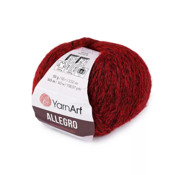 Kötő fonal Allegro 50 g - 5 (711) piros (1 db-os csomagolás) Kötő fonal Allegro 50 g - 5 (711) piros (1 db-os csomagolás)