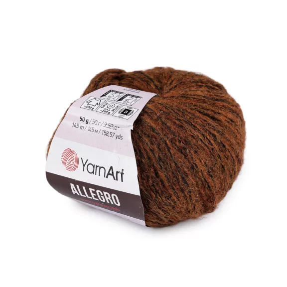 Kötő fonal Allegro 50 g - 9 (712) barna konyak (10 db-os csomagolás) Kötő fonal Allegro 50 g - 9 (712) barna konyak (10 db-os csomagolás)