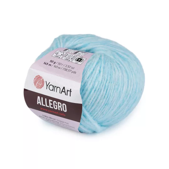 Kötő fonal Allegro 50 g - 10 (705) angyali kék (10 db-os csomagolás) Kötő fonal Allegro 50 g - 10 (705) angyali kék (10 db-os csomagolás)
