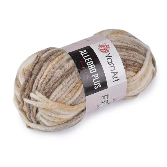 Kötő fonal Allegro Plus 100 g - 4 (741) bézs (1 db-os csomagolás) Kötő fonal Allegro Plus 100 g - 4 (741) bézs (1 db-os csomagolás)
