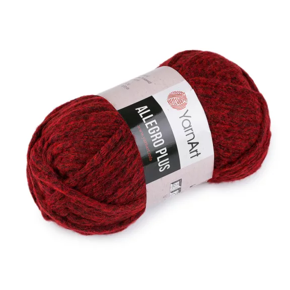 Kötő fonal Allegro Plus 100 g - 7 (711) piros (5 db-os csomagolás) Kötő fonal Allegro Plus 100 g - 7 (711) piros (5 db-os csomagolás)