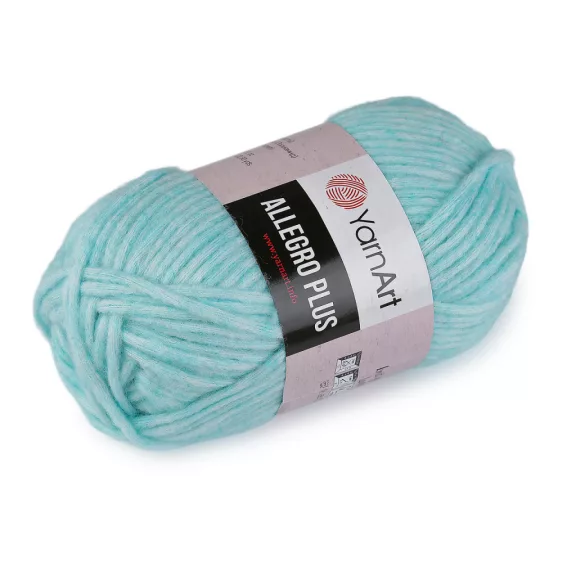 Kötő fonal Allegro Plus 100 g - 8 (705) angyali kék (1 db-os csomagolás) Kötő fonal Allegro Plus 100 g - 8 (705) angyali kék (1 db-os csomagolás)
