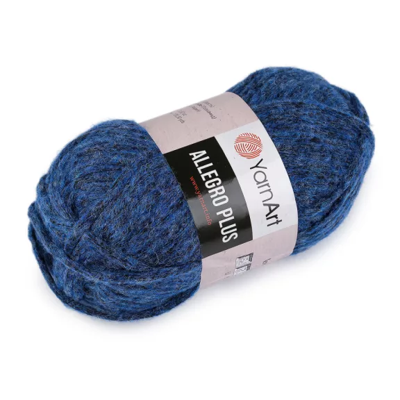 Kötő fonal Allegro Plus 100 g - 11 (709) kék (5 db-os csomagolás) Kötő fonal Allegro Plus 100 g - 11 (709) kék (5 db-os csomagolás)