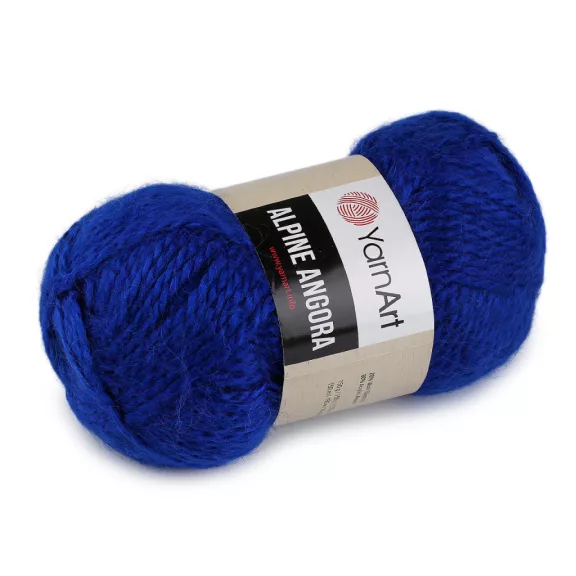 Kötő fonal Alpine Angora 150 g - 4 (343) királykék (1 db-os csomagolás) Kötő fonal Alpine Angora 150 g - 4 (343) királykék (1 db-os csomagolás)