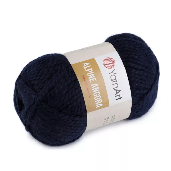 Kötő fonal Alpine Angora 150 g - 5 (336) sötétkék (3 db-os csomagolás) Kötő fonal Alpine Angora 150 g - 5 (336) sötétkék (3 db-os csomagolás)