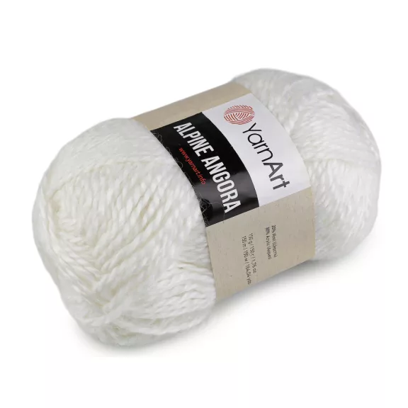Kötő fonal Alpine Angora 150 g - 6 (330) világos krém (3 db-os csomagolás) Kötő fonal Alpine Angora 150 g - 6 (330) világos krém (3 db-os csomagolás)