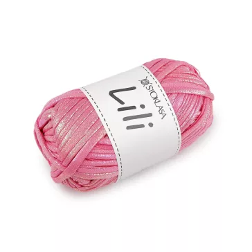  Kötő fonal Lili AB hatással 100 g - 6 középrózsaszín (5 db-os csomagolás)