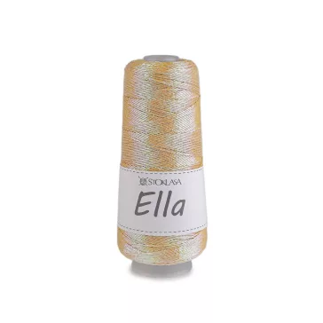   Kötőfonal Ella metalic 200 g - 7 vanília (3 db-os csomagolás)