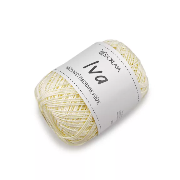 Makramé horgolófonal Iva táskákhoz 75 g - 2 krém világos (1 db-os csomagolás) Makramé horgolófonal Iva táskákhoz 75 g - 2 krém világos (1 db-os csomagolás)