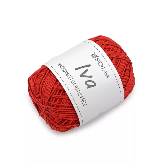 Makramé horgolófonal Iva táskákhoz 75 g - 4 piros (1 db-os csomagolás) Makramé horgolófonal Iva táskákhoz 75 g - 4 piros (1 db-os csomagolás)