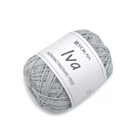 Makramé horgolófonal Iva táskákhoz 75 g - 7 jégkék (5 db-os csomagolás) Makramé horgolófonal Iva táskákhoz 75 g - 7 jégkék (5 db-os csomagolás)