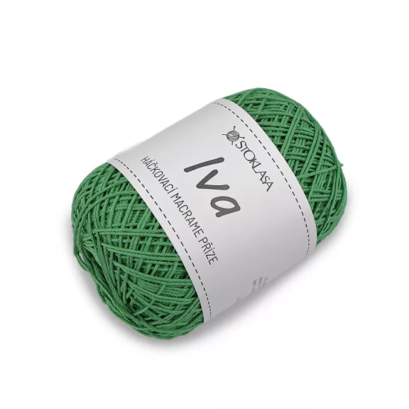 Makramé horgolófonal Iva táskákhoz 75 g - 10 zöld (1 db-os csomagolás) Makramé horgolófonal Iva táskákhoz 75 g - 10 zöld (1 db-os csomagolás)