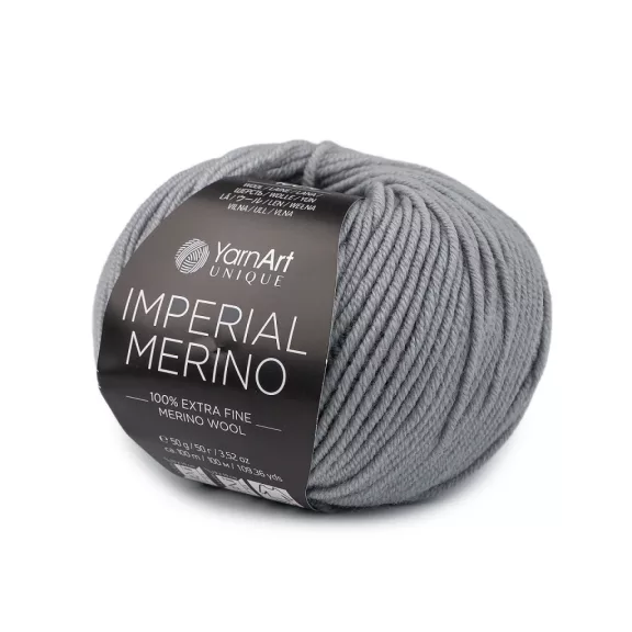 Kötő fonal Imperial 100% Merino 50 g - 6 (3337) szürke (10 db-os csomagolás) Kötő fonal Imperial 100% Merino 50 g - 6 (3337) szürke (10 db-os csomagolás)