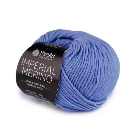 Kötő fonal Imperial 100% Merino 50 g - 9 (3341) égszínkék (1 db-os csomagolás) Kötő fonal Imperial 100% Merino 50 g - 9 (3341) égszínkék (1 db-os csomagolás)