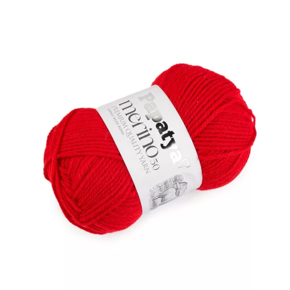 Kötő fonal Papatya Merino 100 g - 5 (3070) piros (1 db-os csomagolás) Kötő fonal Papatya Merino 100 g - 5 (3070) piros (1 db-os csomagolás)