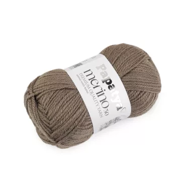   Kötő fonal Papatya Merino 100 g - 15 (9270) sötét bézs (1 db-os csomagolás)