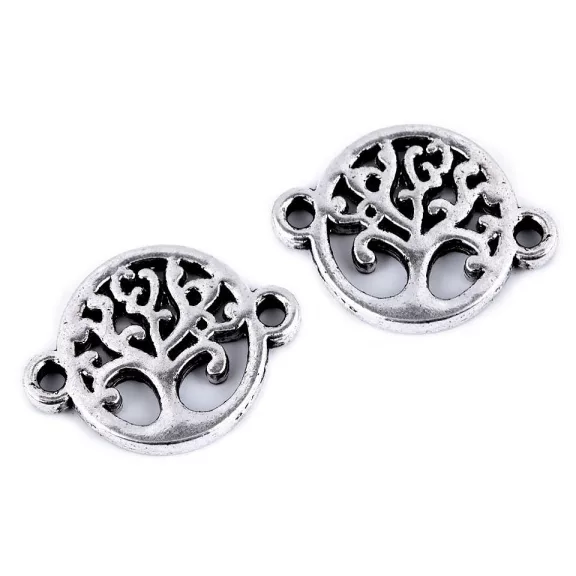 Filigrán felvarrható lepke, mandala, szív, életfa - 9 platina fa (20 db-os csomagolás) Filigrán felvarrható lepke, mandala, szív, életfa - 9 platina fa (20 db-os csomagolás)