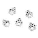 Fityegő tappancs kutyáknak 11x13 mm - platina (50 db-os csomagolás) Fityegő tappancs kutyáknak 11x13 mm - platina (50 db-os csomagolás)