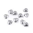 Fém gyöngy szív 8x8 mm - 1 ezüst (100 db-os csomagolás) Fém gyöngy szív 8x8 mm - 1 ezüst (100 db-os csomagolás)