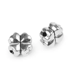 Fém dísz négyágú lóhere 8x8 mm