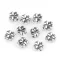 Fém dísz négyágú lóhere 8x8 mm - 2 ezüst (10 db-os csomagolás)