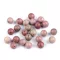 Rododnit, ásványgyöngy Ø8 mm - 1 pink (45 db-os csomagolás)