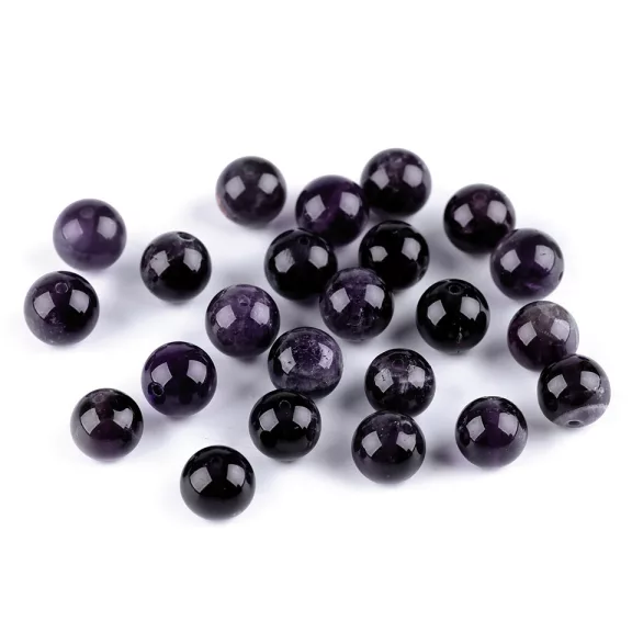 Ametyst ásványgyöngy szintetikus Ø8 mm - ametiszt (15 db-os csomagolás) Ametyst ásványgyöngy szintetikus Ø8 mm - ametiszt (15 db-os csomagolás)