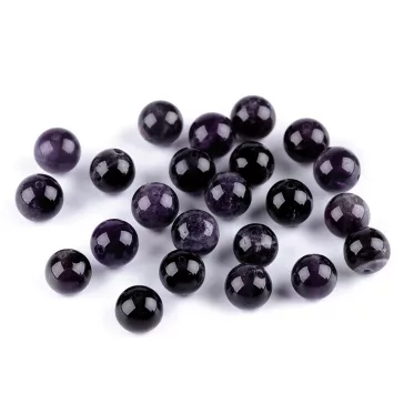   Ametyst ásványgyöngy szintetikus Ø8 mm - ametiszt (47 db-os csomagolás)