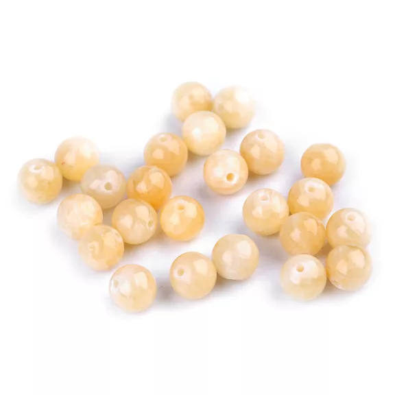 Jadeit sárga ásványgyöngy Ø8 mm - sárga jadeit (15 db-os csomagolás) Jadeit sárga ásványgyöngy Ø8 mm - sárga jadeit (15 db-os csomagolás)