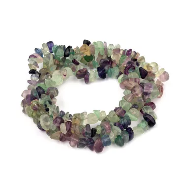 Fluorit ásvány töredék zsinóron - fluorit (5 zsinór)
