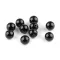 Onyx ásványgyöngy szintetikus Ø6 mm - onyx (62 db-os csomagolás)