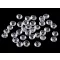 Műanyag / akryl csiszolt gyöngyök 5x8 mm - 1 Transparent (500 g-os csomagolás)