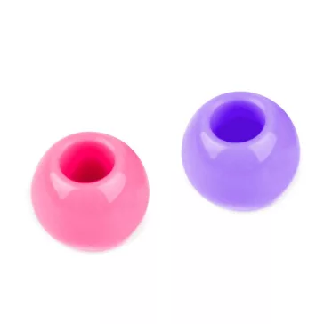  Műanyag gyöngyök nagy lyukkal 8x10 mm pasztel készlet - mix (1150 db-os csomagolás)