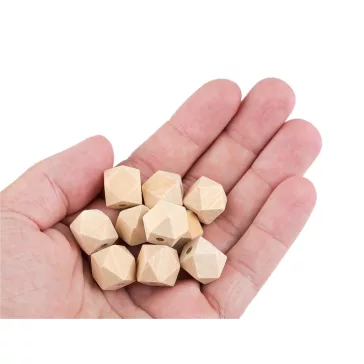   Fagyöngyök nem lakkozottak 15x15 mm - természeti (200 db-os csomagolás)
