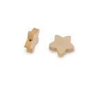 Fa gyöngy Ø20 mm virág, csillag - 2 természetes világos csillag (40 db-os csomagolás) Fa gyöngy Ø20 mm virág, csillag - 2 természetes világos csillag (40 db-os csomagolás)