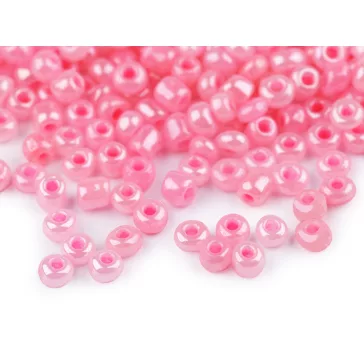  Kásagyöngy 6/0 - 4,5 mm gyöngyházas, nem átlátszó - 145 rózsás világos (450 g-os csomagolás)