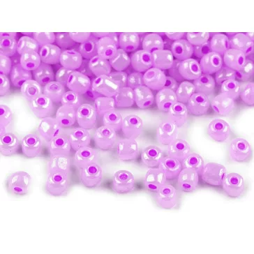   Kásagyöngy 6/0 - 4,5 mm gyöngyházas, nem átlátszó - 150 lila (450 g-os csomagolás)
