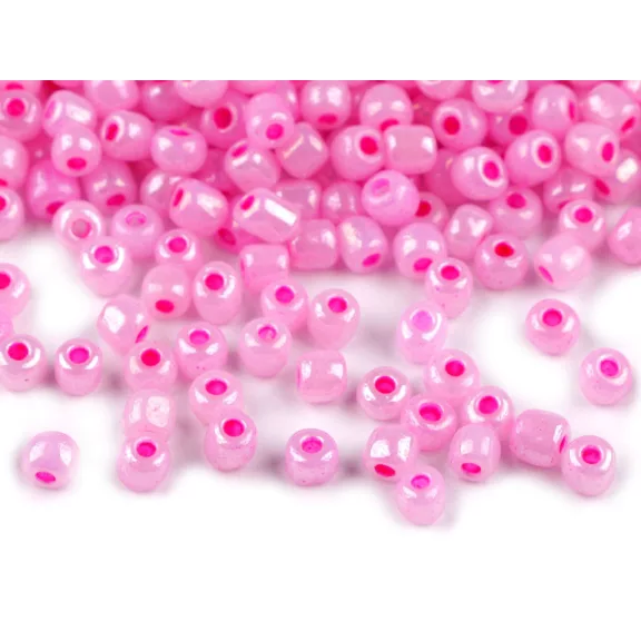Kásagyöngy 6/0 - 4,5 mm gyöngyházas, nem átlátszó - 151 rózsás pink vil. (50 g-os csomagolás) Kásagyöngy 6/0 - 4,5 mm gyöngyházas, nem átlátszó - 151 rózsás pink vil. (50 g-os csomagolás)