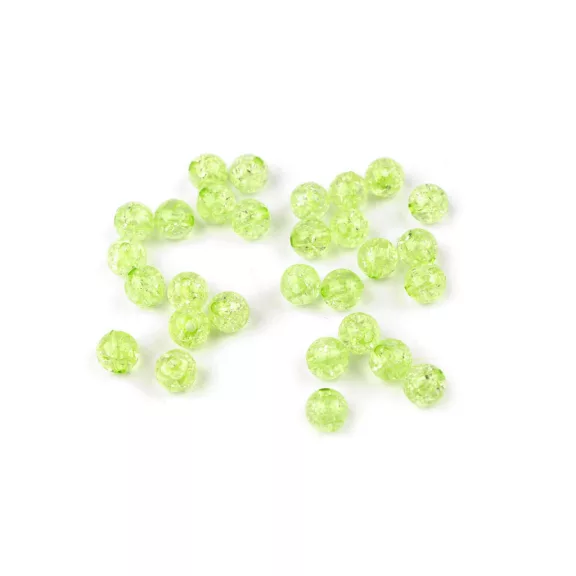 Műanyag gyöngyök repedezett Ø8 mm - 29 (3) zöld világos (30 g-os csomagolás) Műanyag gyöngyök repedezett Ø8 mm - 29 (3) zöld világos (30 g-os csomagolás)