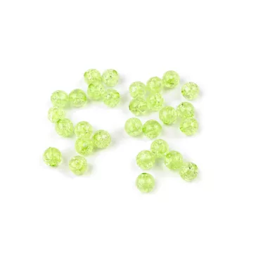   Műanyag gyöngyök repedezett Ø8 mm - 29 (3) zöld világos (300 g-os csomagolás)