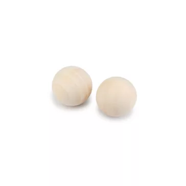   Fagolyó furat nélkül Ø18 mm - természetes világos (20 db-os csomagolás)