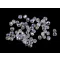 Csiszolt üveggyöngy tűzgyöngy 3 mm - 2 00030/28701 Transparent AB (5 g-os csomagolás)