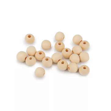  Fagyöngyök nem lakkozottak Ø10 mm - természetes világos (1000 g-os csomagolás)